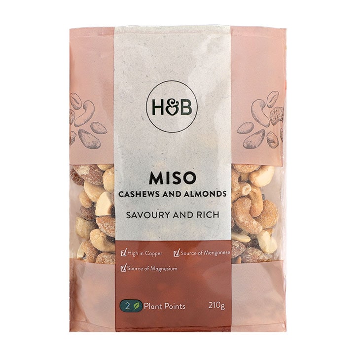 Holland & Barrett Miso Cashews & Almonds 210g